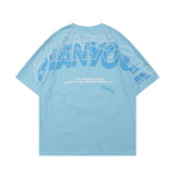 Men's T Shirt Summer Casual Tops Fashion Brand Letter Print Short-Sleeve T-shirt Men's Harajuku Style Half Sleeve Street Fashion Loose Pullover