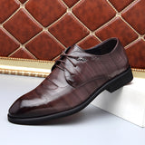 Loafers for Men Autumn and Winter First Layer Cowhide Men's Dress Shoes