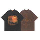 Man Tees Washed and Worn Heavy Short Sleeve T-shirt