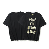 Justin Bieber Drew House Smiley Face Letter Short Sleeve Tshirt Men and Women Couple round Neck Bottoming Shirt