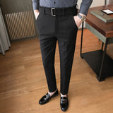 Men Trousers Casual Suit Pants