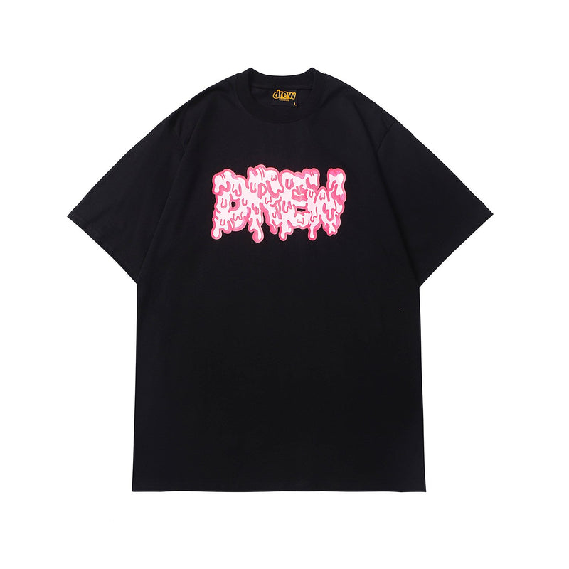 Justin Bieber Drew House Drew Printed Male and Female Couple Short Sleeve Tshirt Tee