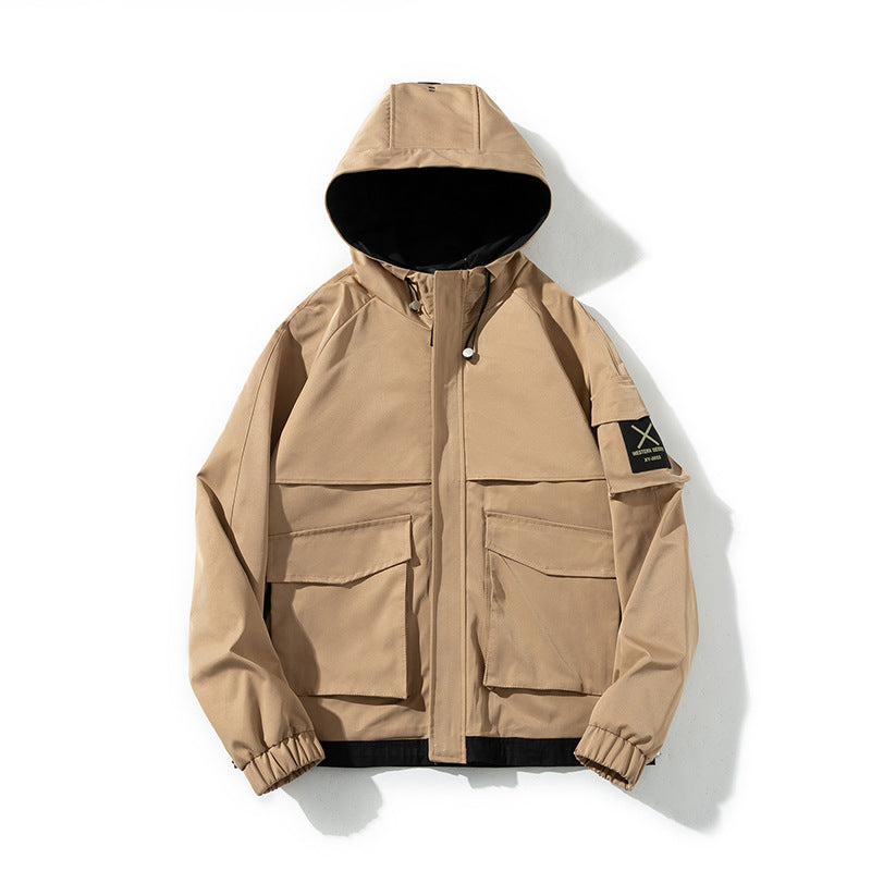 Varsity Jacket Casual Loose-Fitting Workwear Jacket Coat