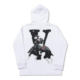 Vlone Hoodie Men and Women Loose Hoodie Coat Vlone Loose