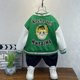 Toddler Boys Jackets Boys' Coat Spring and Autumn Children's Baseball Uniform