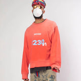 Rrr123 Sweatshirt Rivington ROI Rebis Rrr123 Washed Distressed Loose round Neck Sweater