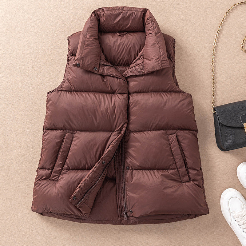 Women Winter Coats Puffer down down down down down Vest Female Autumn and Winter down Vest