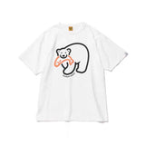 Human Made T-Shirt Slub Cotton Men and Women Loose Couple round Neck Short Sleeve