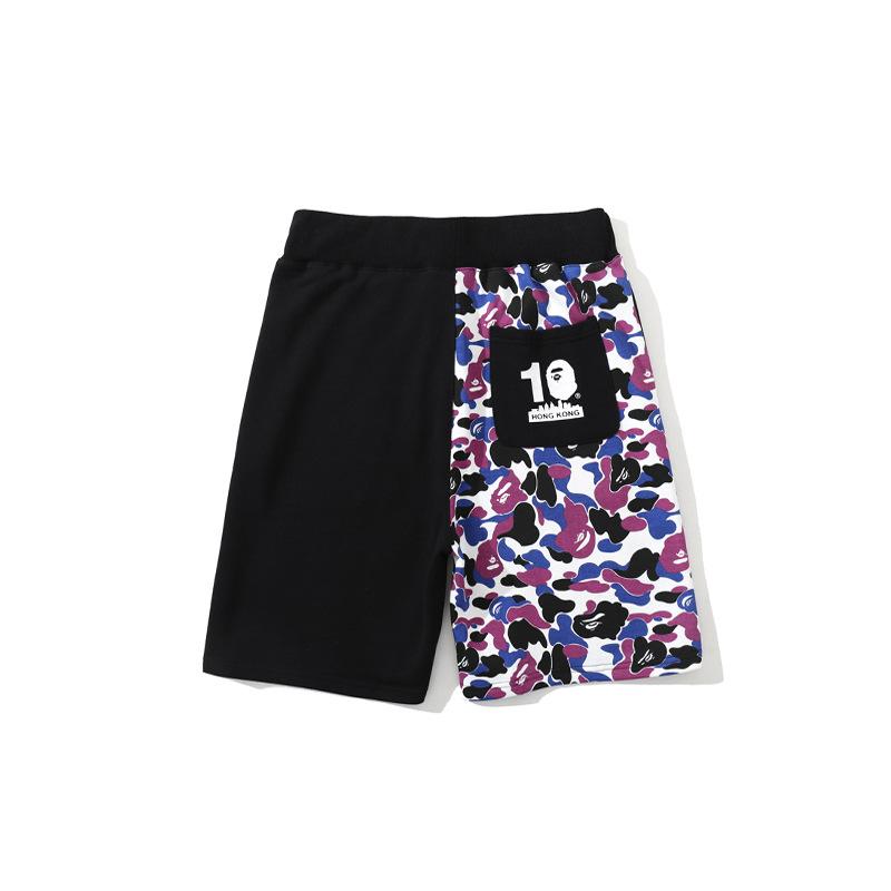 Shark Print Shorts Shark Head Black Shorts Men's and Women's Fashion Tether Shorts
