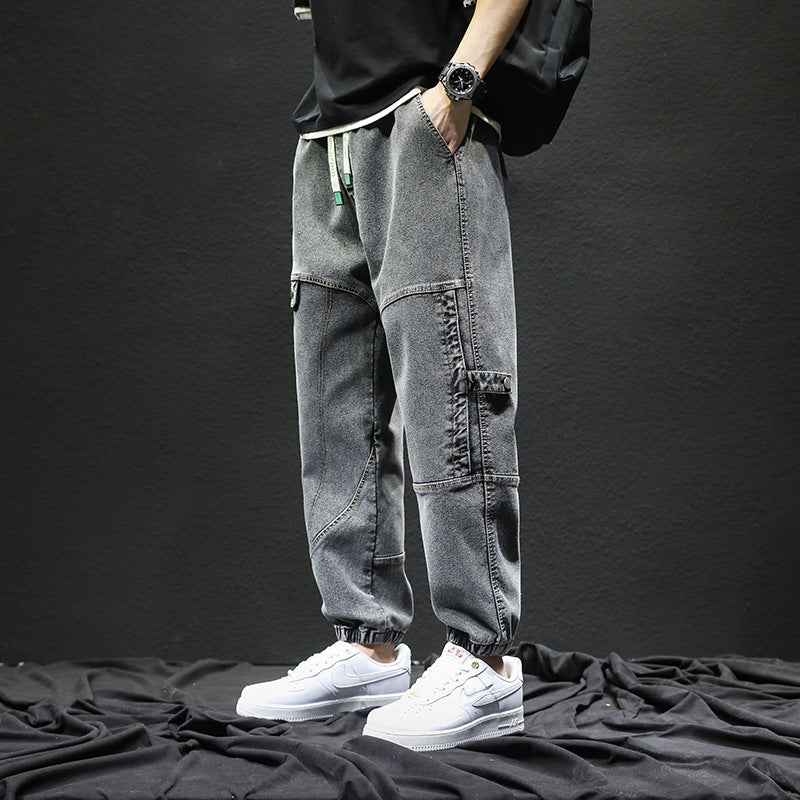Men Cargo Pants Men's Loose Casual Pants Spring and Autumn Pants
