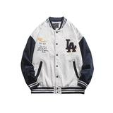Dodgers Letter Jacket Outfit Senior Jackets Varsity Baseball College Coat Spring and Autumn Letters Embroidered Baseball Uniform Coat