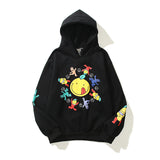 Smiley Face Hoodie Smiley Hip Hop Men's and Women's Hoodies Sweatshirt Loose Long Sleeve