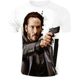 John Wick Keanu T Shirt John Wick3 3D Printed Short Sleeve