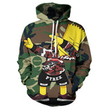 The Simpsons Hoodie Cartoon Series 3D Digital Printing Sweater