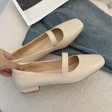 Nude Block Heel Sandals