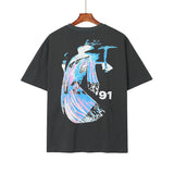 Rrr123 T-Shirt Vintaget Summer Loose