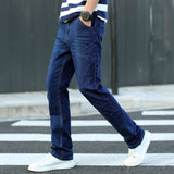 Men Trousers Loose Elastic Straight-Leg Trousers