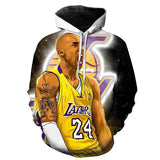 In Memory of Kobe Hoodie Commemorative Kobe3d Printed Hood Sweatshirt