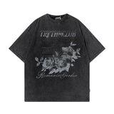 Man Tees Vintage Rose Short Sleeve T-shirt