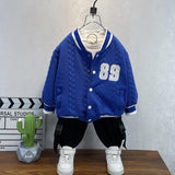 Toddler Boys Jackets Boys' Coat Spring and Autumn Children's Baseball Uniform