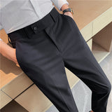 Men Trousers Suit Pants Thin Casual Pants