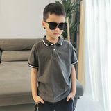 Children Boy Polo Shirts Summer Boys Short Sleeve Lapel T-shirt Short Sleeve