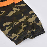 Nina Parker Camo Jacket Fashion Color Contrast Short Camouflage Jacket