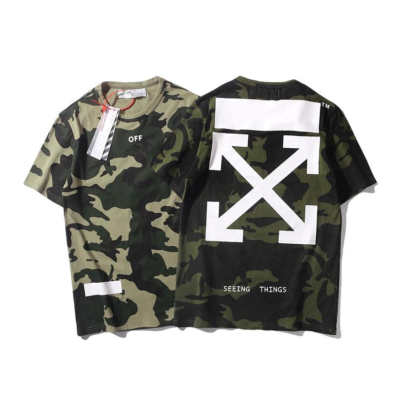 Off White T Shirt Short Sleeve Tshirt Owt Cotton Round Neck Men and Women Cotton