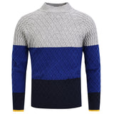 Men's Sweater Pullover Multicolor Stand Collar Sweater