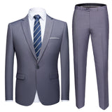 Seersucker Suit Business Suit Two-Piece Light Business Suit
