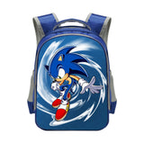 Sonic Backpack Sonic Elementary School Student Polyester School Bag Reflective Stripe Backpack