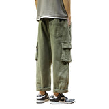 Men Cargo Pants Khaki Trendy Brand Pants Men's Autumn Big Loose Casual Pants
