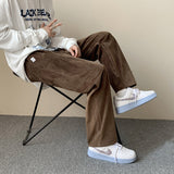 Summer Men Shorts Vintage Brown Pants
