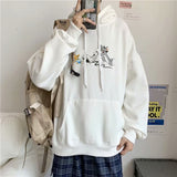 Tom and Jerry Hoodie Fall/Winter Fleece Printed Sweaters Menswear