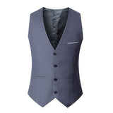 Tuxedo Vests Spring and Autumn British Fashion Men's Suit Vest Slim-Fitting Suit Men