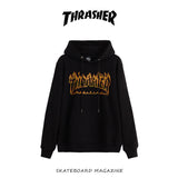 Thrasher Hoodie Autumn and Winter Printing Men and Women Couple Hooded