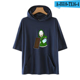 Dreamwastaken Novelty Hoodies Dream Merch Shirt Loose Print Fashion Loose Hooded T-shirt Short Sleeve Top