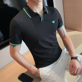 Men Short Sleeve T-Shirt Polo Shirt