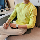 Men Short Sleeve T-Shirt Casual round Neck Long Sleeve T-shirt