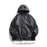 Men Sun Protection Dressing Loose Hooded Sun-Proof Top Baby Boy and Girl Summer Thin Coat Top