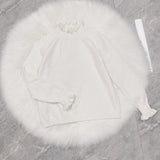 Gothic Lolita Harajuku Style Clothing Long Sleeve Pure Color All-Match Sweater