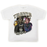 Travis Scott Shirt Heavy Cotton Printed T-shirt Small Neckline