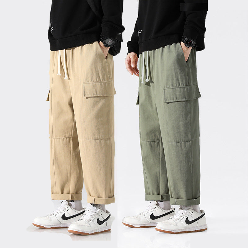 Men Cargo Pants Men's Loose Spring Exercise Casual Pants