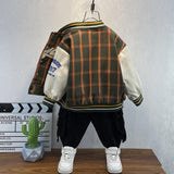 Toddler Boys Jackets Boy's Autumn Coat Baseball Uniform Baby