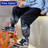 Nasa Sweatpants Summer Men's Summer Fashion Brand Student Loose