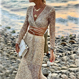 Women Bohemian Dress Spring and Summer Fashion Dress Suit