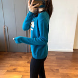 Dinosaur Sweaters round Neck Knitted Sweater