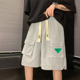 Men Shorts Waffle Retro Thin Oversized Track Pants