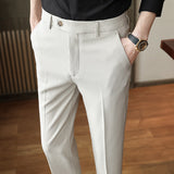 Men Trousers Spring Casual Pants Business Gentleman Stripes Men's Trousers