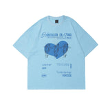 Men's T Shirt Summer Casual Tops Printed Short Sleeve T-shirt Men's round Neck Half Sleeve Street Fashion Loose Half Sleeves Pullover